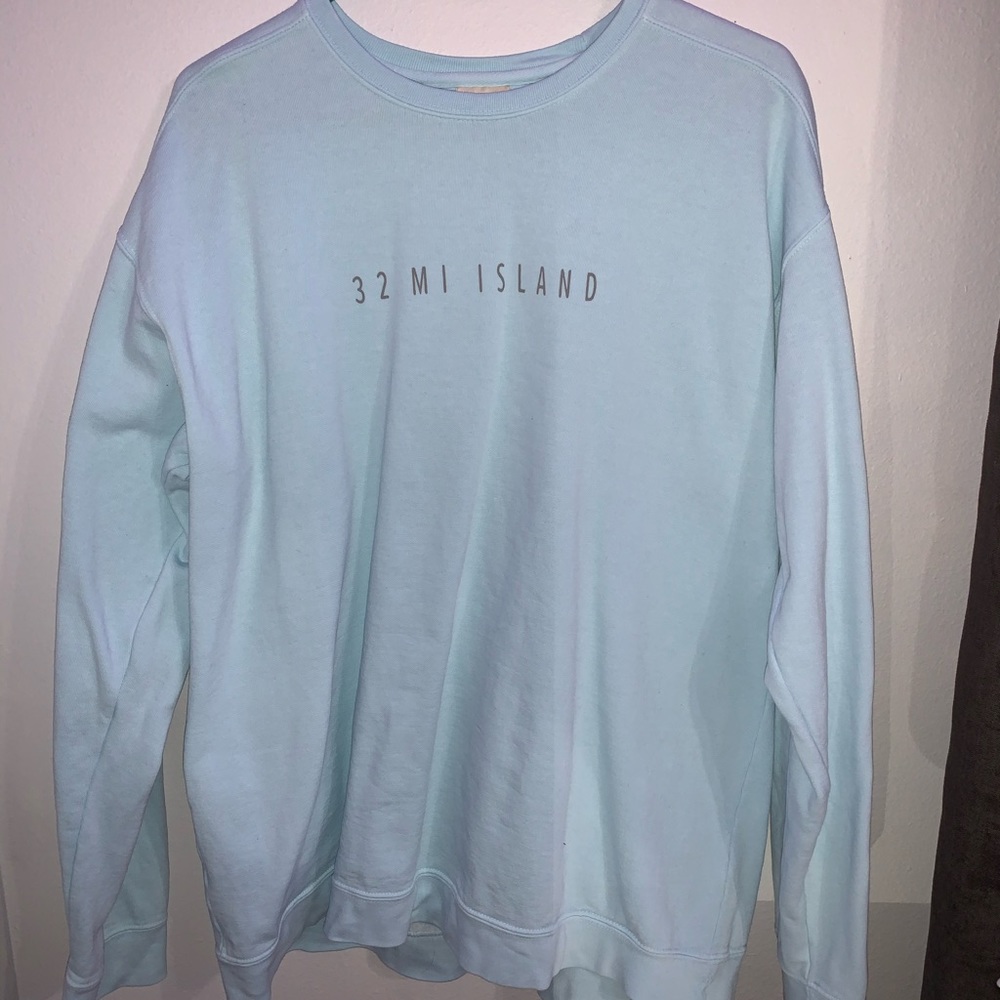 32 Mi Island Teal Comfort Colors Sweatshirt